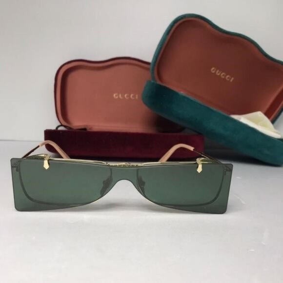 💯 Original GUCCI FLIPPING Rectangular Sunglasses / EYEGLASSES GG0363S 001 - Picture 16 of 17